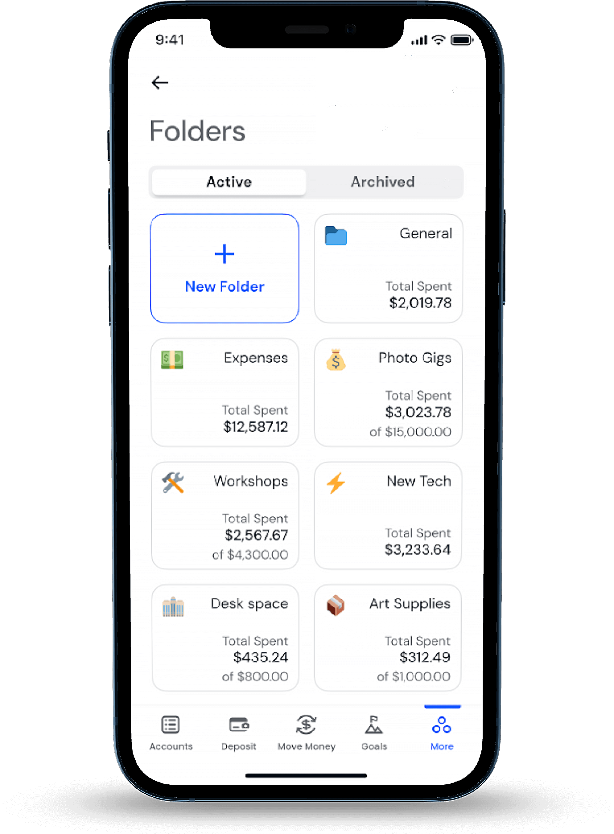 custom project folders in the HUSTL app